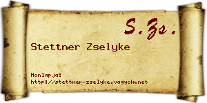 Stettner Zselyke névjegykártya
